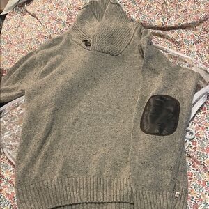 Men's Turtleneck Sweater with Elbow Patch